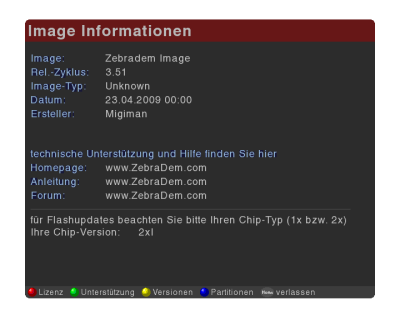 Unsere Empfehlung: das ZebraDem Image (Neutrino)