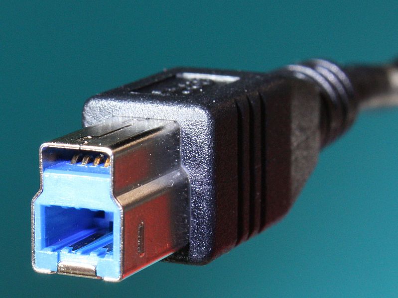 Datei:USB 3.0-Stecker Typ B.jpg